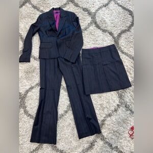 Banana Republic Women’s 3 Piece Gray & Purple Suit